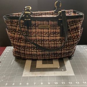 Authentic Coach Tweed Bag